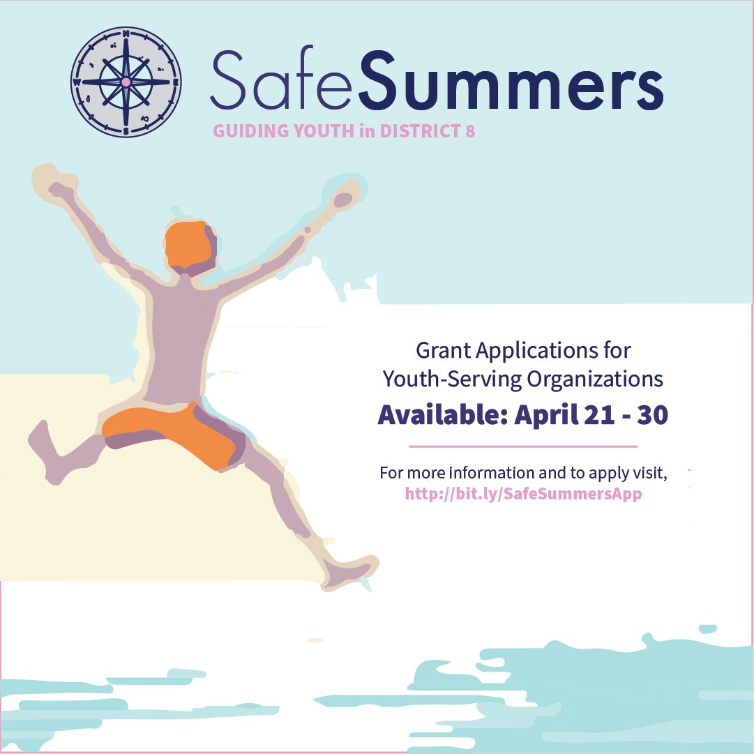 What can we do to reduce violence in our community? We put our money where our mouth is & create a program to take youth off the street. I am proud to introduce #SafeSummers, a D8 initiative that will grant qualifying CBOs funds to pay for summer programming for at-risk youth.