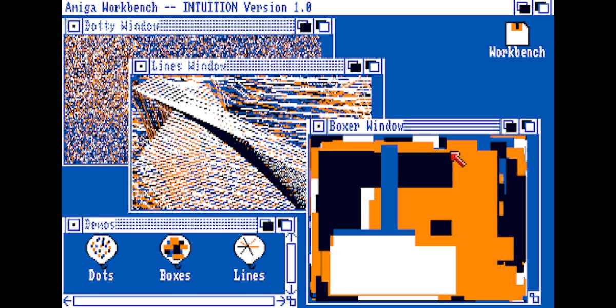 Amiga Workbench 1.0, released in 1985Workbench is the graphical file manager of AmigaOS developed by Commodore International for their Amiga line of computers. Workbench provides the user with a graphical interface to work with file systems and launch applications.