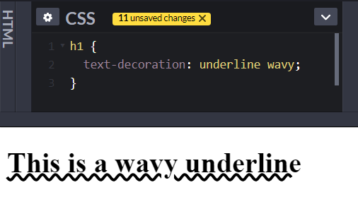 13. Underline text like a pro- You can create "wavy" line using one line of CSS