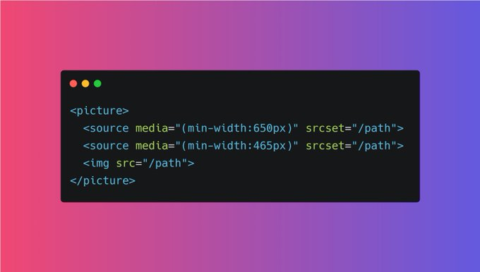 You can use <picture> element for that. It gives web developers more flexibility in specifying image resources.The <picture> element contains two tags: one or more <source> tags and one <img> tag.You can pass different screen size in media attribute of source tag
