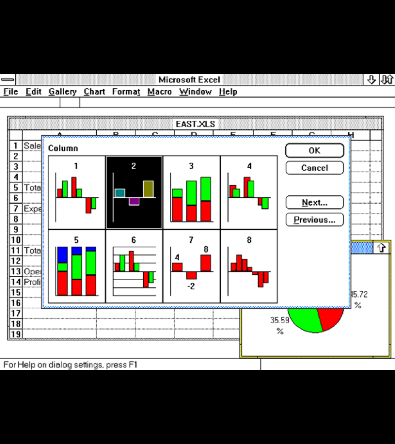 OS/2, released in December 1987OS/2 is a series of computer operating systems, initially created by Microsoft and IBM under the leadership of IBM software designer Ed Iacobucci.