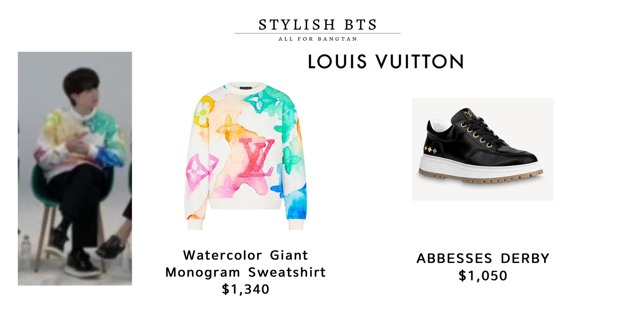 Stylish·BTS on X: #BTS 210423 IG #RM #JIN #SUGA #JHOPE All in Louis Vuitton  (Only for reference. Will be corrected asap if includes any wrong items.)   / X