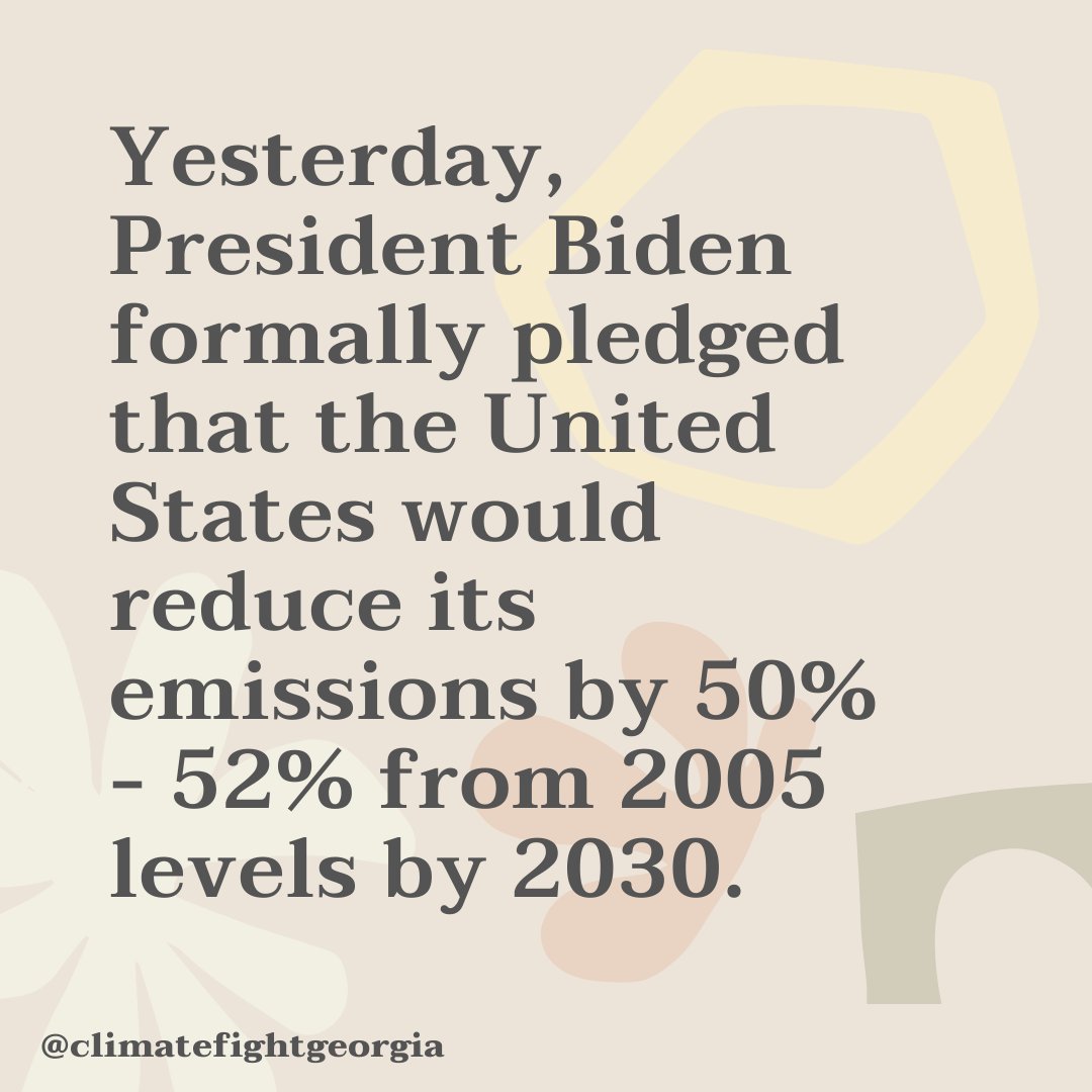 ClimateFightGa's tweet image. This target - announced at the closely watched Leaders Summit on Climate - more than doubles the United State's prior commitment under the 2015 Paris Climate Agreement.

Check out @washingtonpost's article to gain context around this decision: washingtonpost.com/climate-enviro…