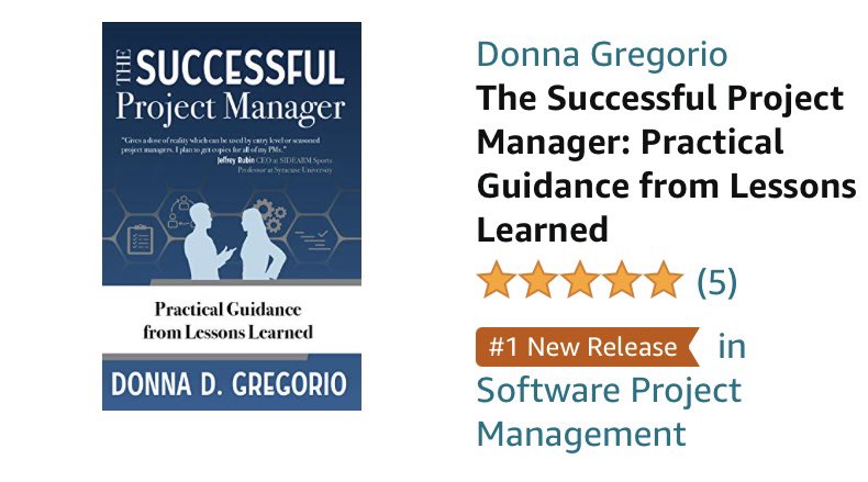 Donna8280's tweet photo. #1 on the Software Project Management best seller list on Amazon! Get you 99 cent copy today for a limited time! https://t.co/owzzSVkbz0 #projectmanagement #leadership #businessanalysis https://t.co/kqGxkKBDDT