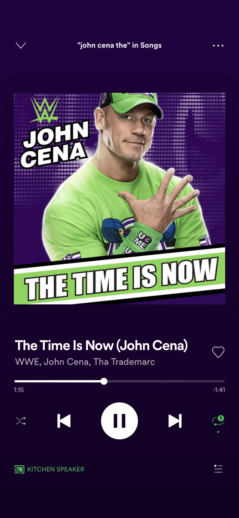 This is playing on loop during family breakfast and they are pissed. Happy birthday John Cena! 