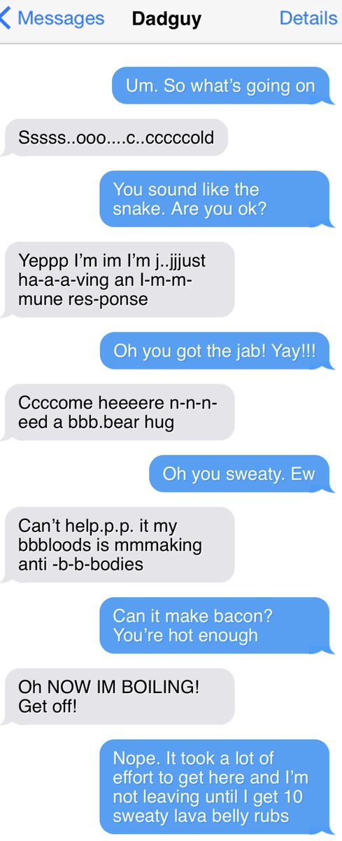 Every week my dad saves text messages from me to the family and on Friday he shares them.  It’s Texts From Bunsen!!
#TextsFromBunsen #FridayMorning  #Dogs