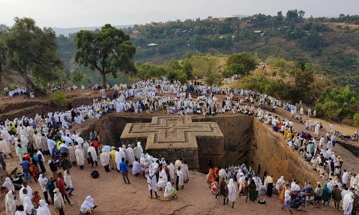 Uncover the Eighth Wonder of the World in #Lalibela, where rock-hewn churches rise from the earth in a stunning display of architectural mastery. Explore these ancient wonders, each with its own unique charm and spiritual significance. #VisitEthiopia