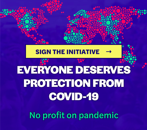 Your WEEKEND TO-DO LIST, Europe:  Relax with a beer, wine or tea.  Enjoy the warming weather.  Sign this official EU Citizens' Initiative.  Share it on every channel you have.   https://noprofitonpandemic.eu/  