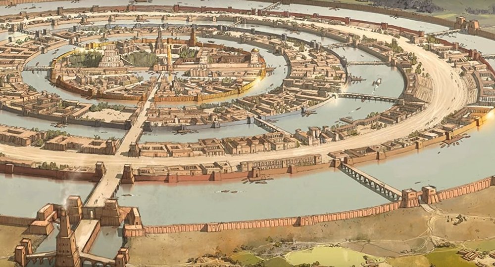 Plato's ancestor Solan, who went to Egypt & was given this account of Atlantis claimed that it was not a just city, but an empire.With colonies around the world, Egypt as one.He describes the city as a series of concentric circles of land & water, with a temple in the center.