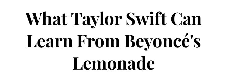 Several other artists said they were inspired by Lemonade when creating their albums, such as Cardi B, Little Mix and Snoop Dogg.Critics have written about how other artists were inspired by Lemonade for their albums, incl. Taylor Swift, Fiona Apple, Shania Twain & Alicia Keys.