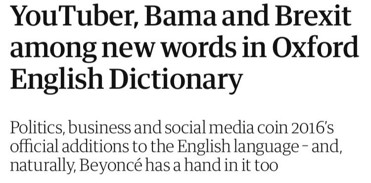 The word "Bama" was also added to the Oxford English Dictionary, just like Bootylicious, in 2016.