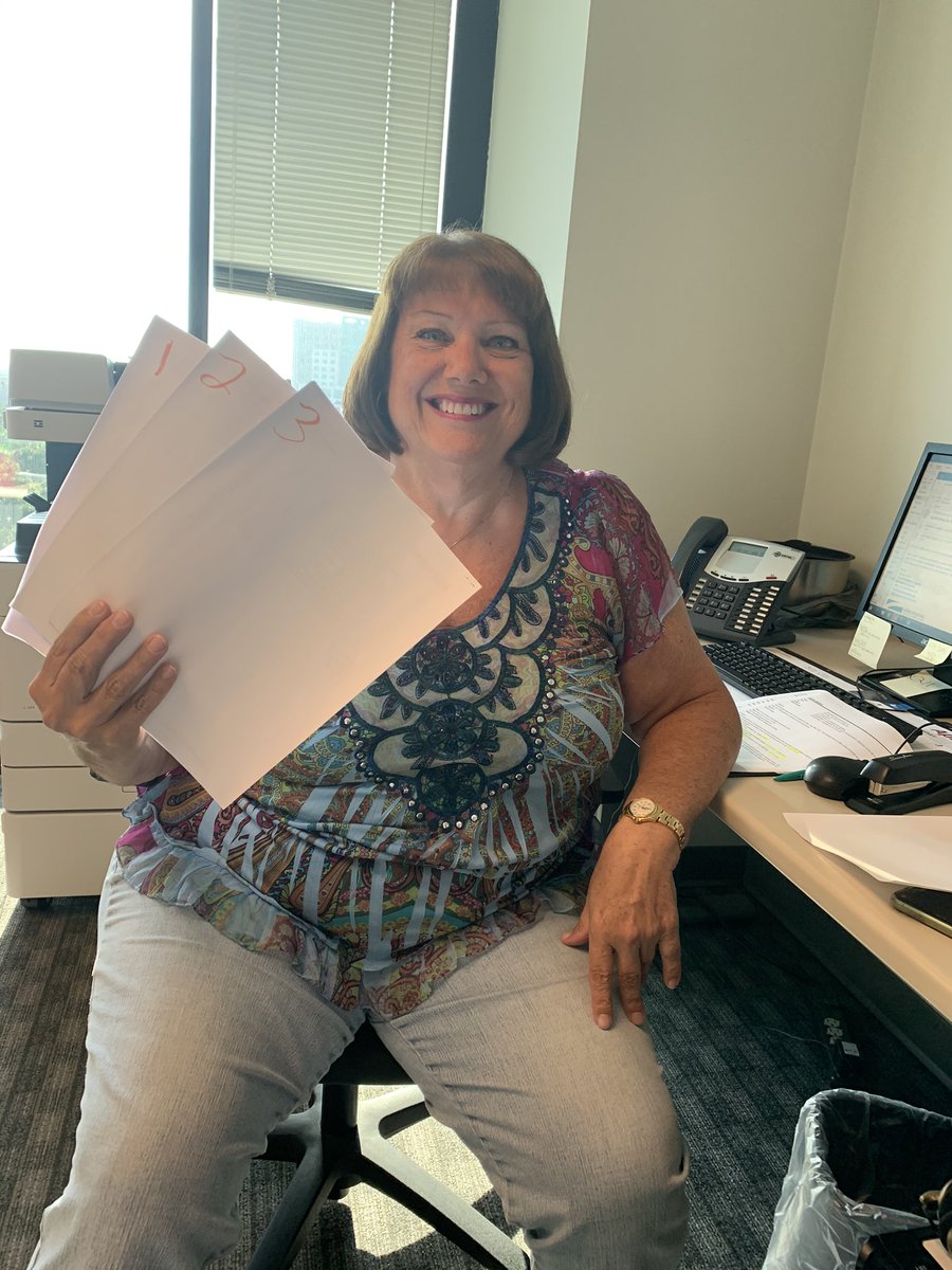 Tampa Office Rock’n  it on a Fabulous Friday Morning! Go Barb! 3 months worth of statements on a million dollar account- Emailing back &amp; forth only. Persistence, professionalism and this is a proven WIN!
