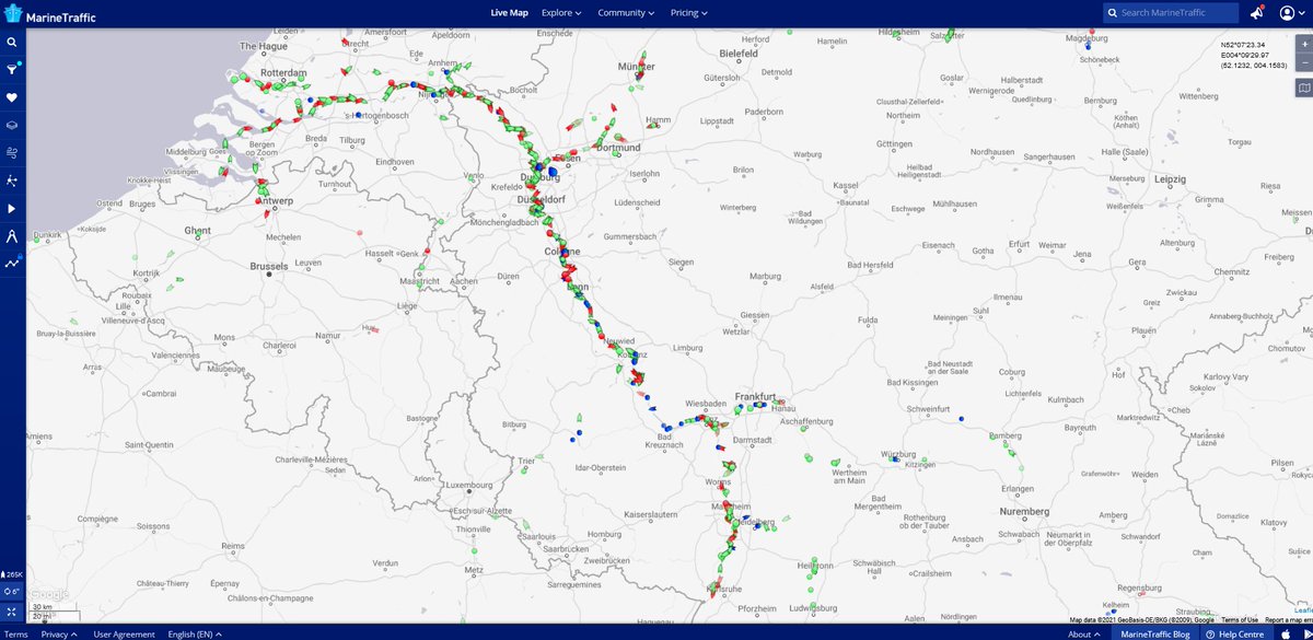 Rivers such as the Rhine are a vital part of the supply chain, as goods are transported from key seaports, like Antwerp and Rotterdam, into the hinterland. There are currently over 1,000 vessels travelling on the Rhine.