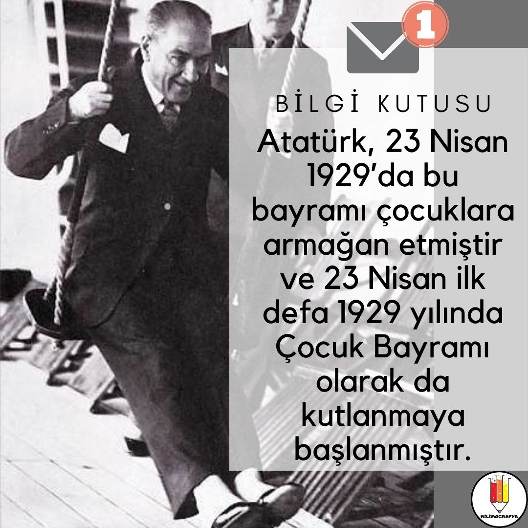 #23Nisan dünya çocukları arasında sevgi, kardeşlik ve dostluk bağları güçlenerek tüm insanlığın huzur ve barış içerisinde yaşayabilecekleri bir dünyanın temelidir. 23 Nisan kutlu olsun 🇹🇷🇹🇷🇹🇷
BİLİMOGRAFYA GENÇLİK PLATFORMU
#23NisanUlusalEgemenlikveCocukBayramı 
#23NisanKutluOlsun