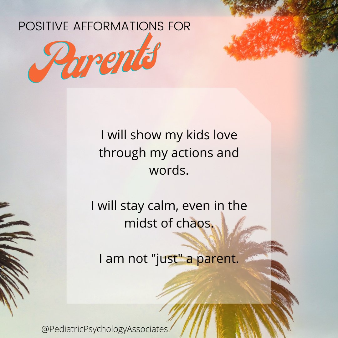 PediatricPsych's tweet photo. 🖐️ Happy Friday! Here's a reminder for a little self love after a long week. 😻 
Your family has survived a pandemic and you are doing a good job even if you're in survival mode. 🤠 Give yourself credit for the things you do as a parent. 🤘 

#parenting #affirmations #selflove https://t.co/57bAwaZqjx