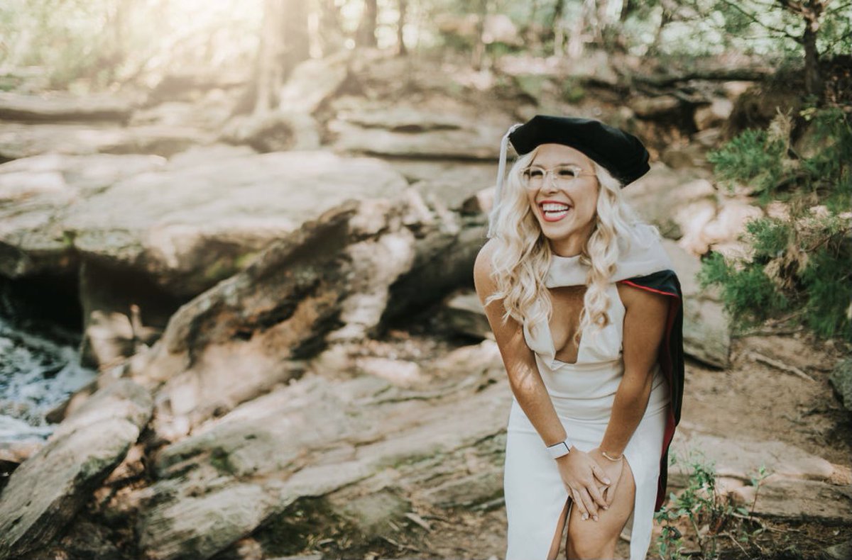 maddiewerth's tweet photo. Today is the day that I have dreamed of since I was a little girl. 
Today is the day that I have worked so hard for for that past 8 years. 

I’m pinching myself that this day has finally come.

Today I become Dr. Madison Werth! Rolls off the tongue pretty nicely, right? https://t.co/t0AMNKhc96