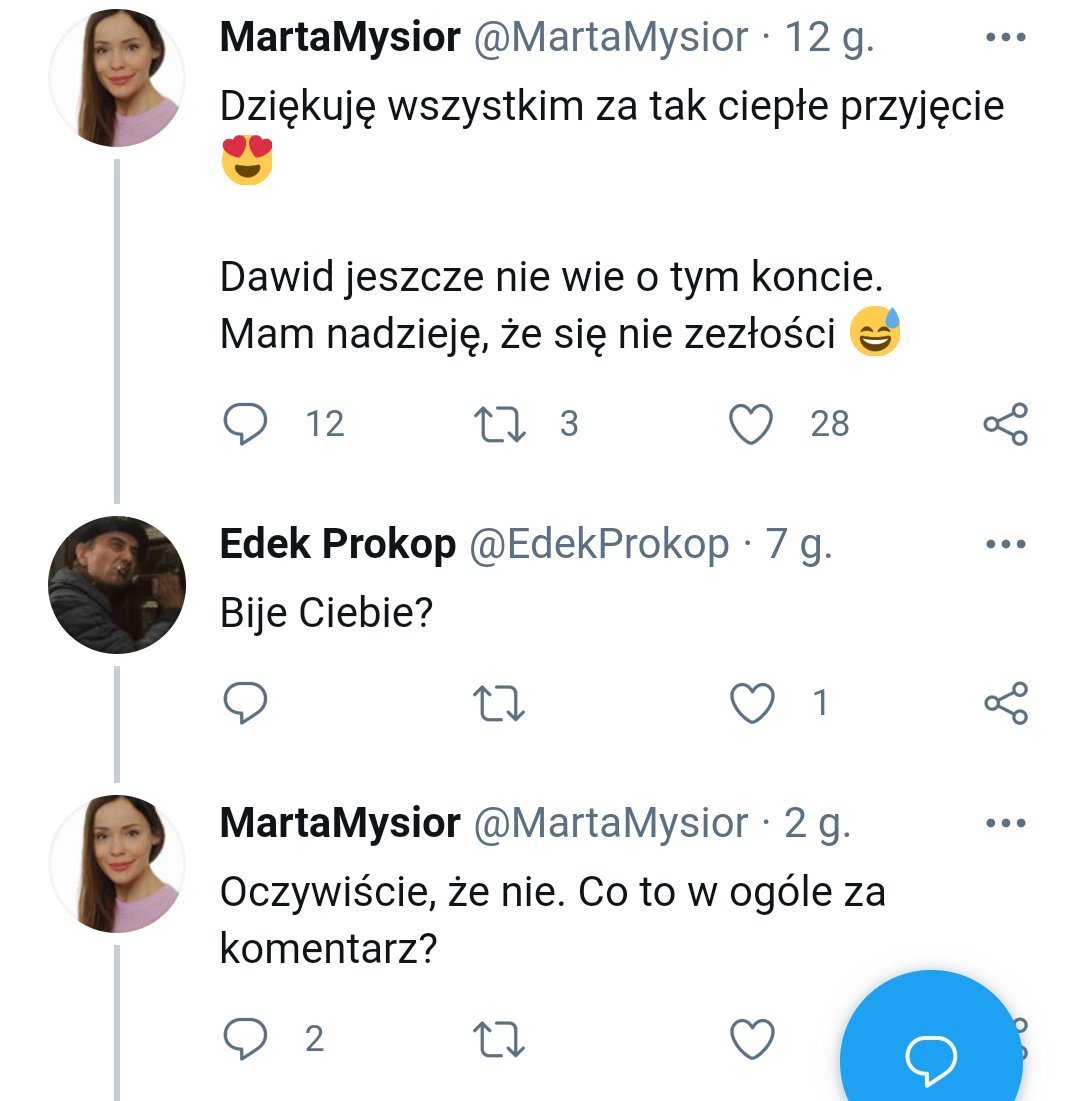 Chamski_Pan's tweet photo. Super katol pisiorski, misjonarz twitterowy, zwany Mysiorem, bije żonę 😜
Rozkoszne 🤓 https://t.co/mxArfWcu7n