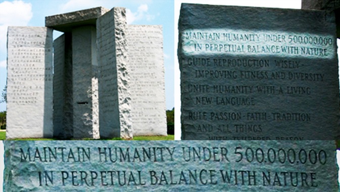 In the center of this temple was a column which was inscribed with the most sacred laws of Atlantis, where the kings would offer blood sacrifices.This brings us to the Georgia Guidestones, anonymously erected just 110 miles outside of the city of ATLANTa, Georgia.