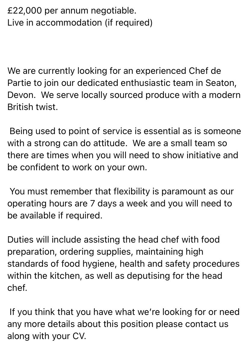 Old Picture House (@oldpicturehouse) on Twitter photo NOW HIRING #chef #chefjobs <a href="/devonjobs/">Devon Jobs</a> #devonjob #devonchef #eastdevon #devon #devonents #hiring NOW HIRING #chef #chefjobs <a href="/devonjobs/">Devon Jobs</a> #devonjob #devonchef #eastdevon #devon #devonents #hiring