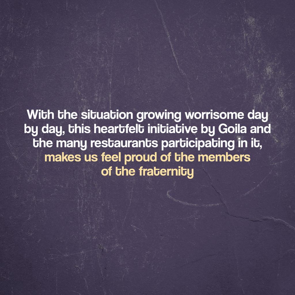 Do your part 🙏 Swipe to know how home-chefs, cooks and restaurants are helping during these tough times. <a href="/saranshgoila/">Saransh Goila</a> 👏🏻