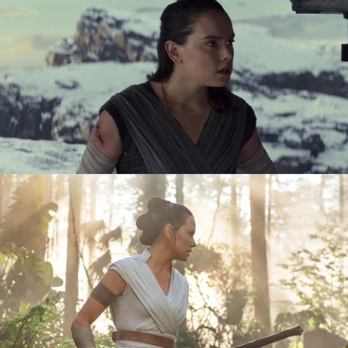  #sab Alina  Heroines having their symbolic scars magically removed so the writer can pretend their experience didn't matter and they are still "pure"  Rey