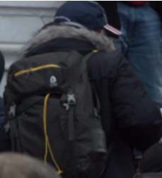 FBI's tweet image. The #FBI is seeking information that leads to the identification of individuals who took part in the violence at the U.S. Capitol on January 6. If you recognize this participant, submit a tip at tips.fbi.gov, and refer to photo 330.