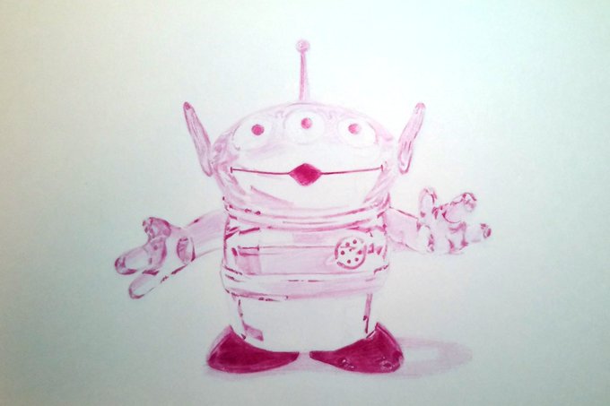 マゼンタ塗りました ディズニー トイ ストーリー エイリアン イラスト Drawing Studio 118のイラスト マゼンタ塗りました ディズニー トイ ストーリー エイリアン イラスト Drawing Studio 118のイラスト