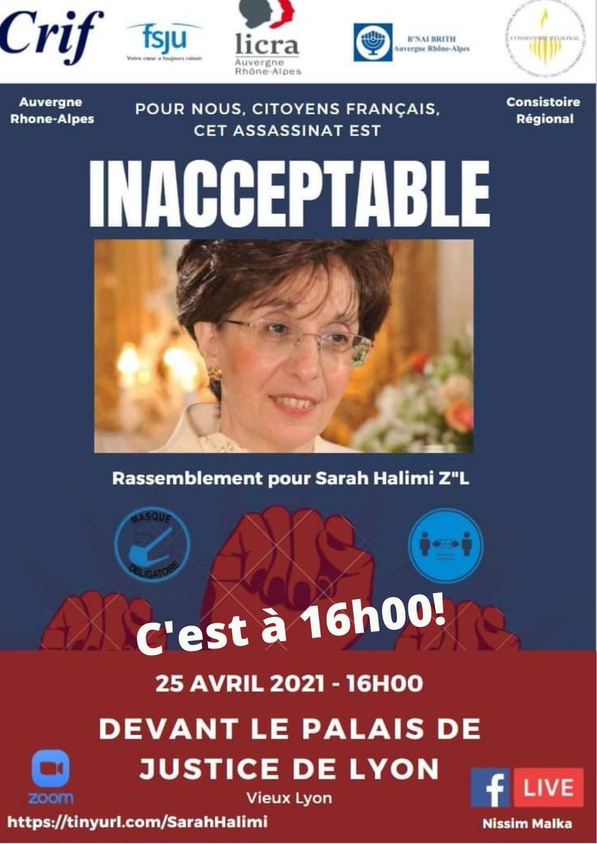 #mobilisation #SarahHalimi : <a href="/Arthur_Officiel/">Arthur_Officiel</a> <a href="/ThomasDutronc/">Thomas Dutronc</a> se sont manifesté. Et vous à #lyon vous serez là dimanche à📢 16h ?