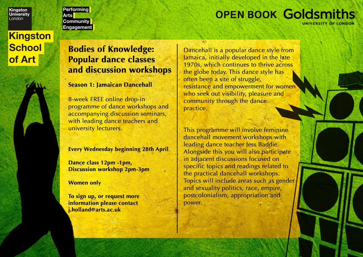 Bodies of Knowledge - ever fancied trying Dancehall, here’s your chance. Only a few places left. For women (over 18) Free