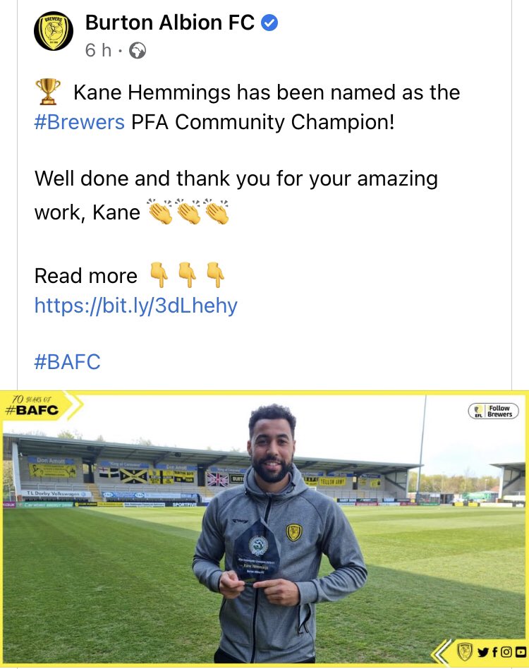 A very well deserved award for Kane, he has helped and supported us so much over the last 6mths thank you Kane 👍🏻🎊🎉🎉<a href="/kaneh10_/">Kane Hemmings</a>