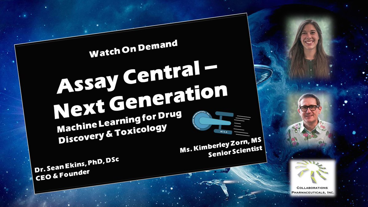 Watch an intro to &amp; demo of our enhanced &amp; improved #machinelearning software, Assay Central. Find out what it can do for you &amp; learn why we have so many repeat #pharmaceutical &amp; #consumerproducts clients. 
zoom.us/rec/share/A1hB…
#drugdiscovery #toxicology