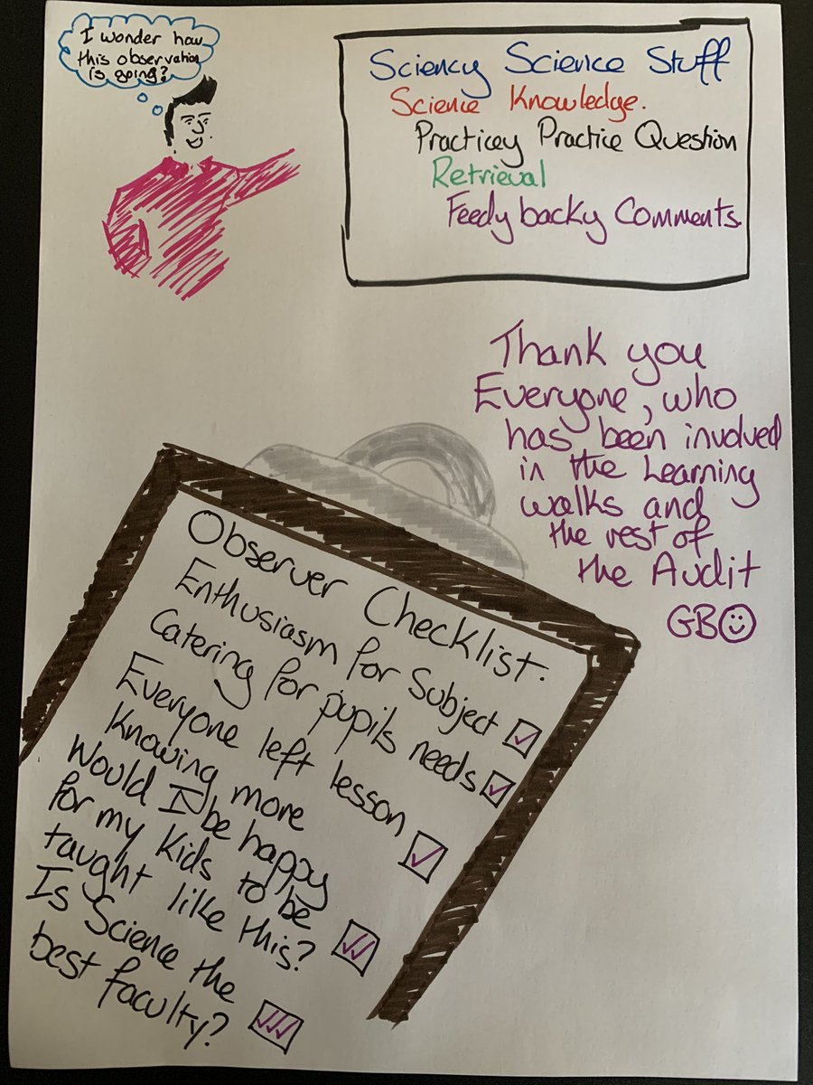 CatsPhysics's tweet photo. Had a week of faculty learning walks. Sent this to the team this morning to say thank you. I actually received emails to say thank you for coming to observe in return. Maybe that happens a lot in your school dept but it has really made my day to feel we are all collaborating https://t.co/CEcU2diuHp
