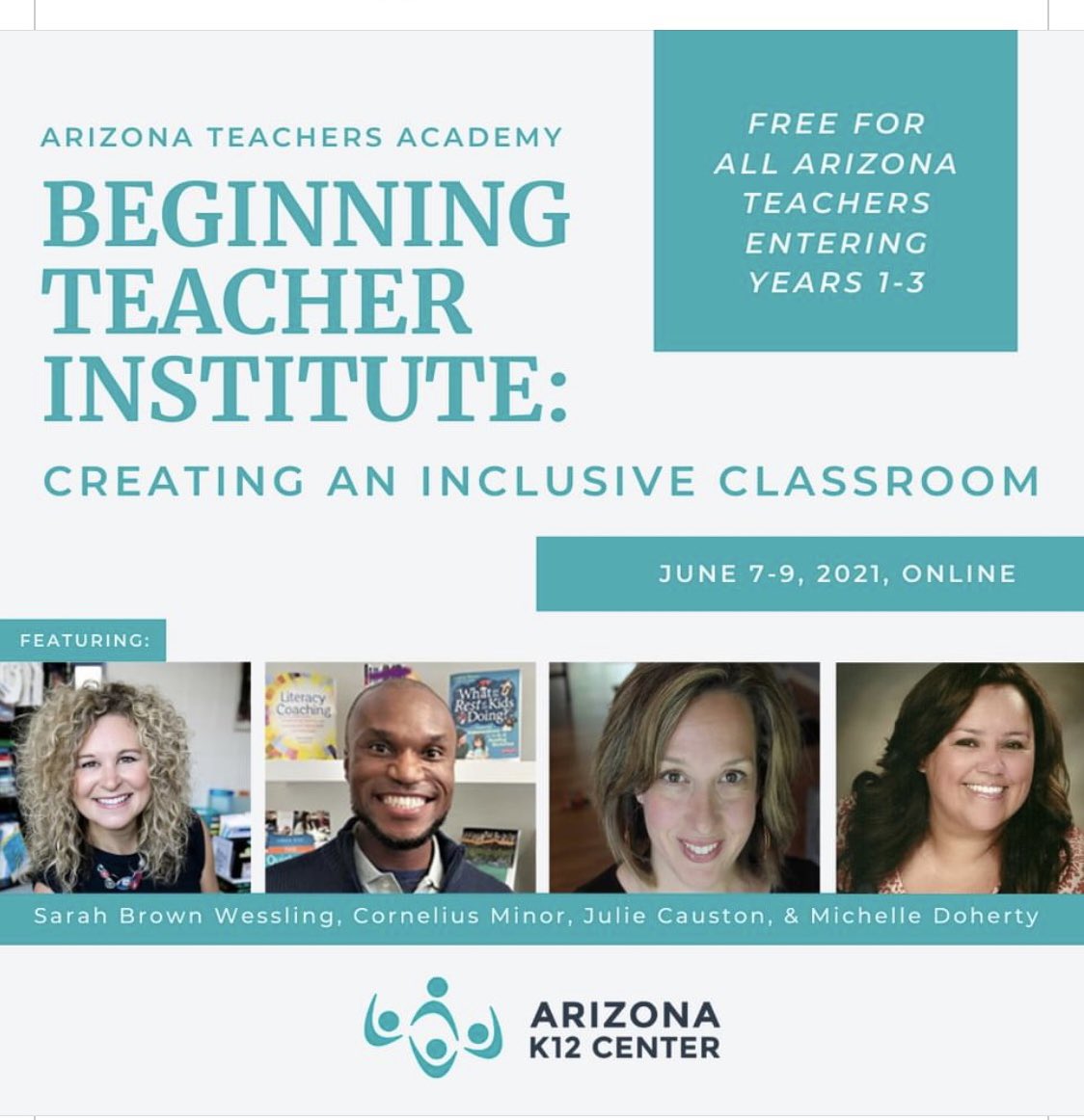 JesseDelgadoAZ's tweet photo. Wow! Free to AZ 🌵 teachers years 1-3! Awesome leaders presenting! Thank you @azk12 for supporting teachers! 👏🏽👏🏽👏🏽 https://t.co/Sgulz99hTR