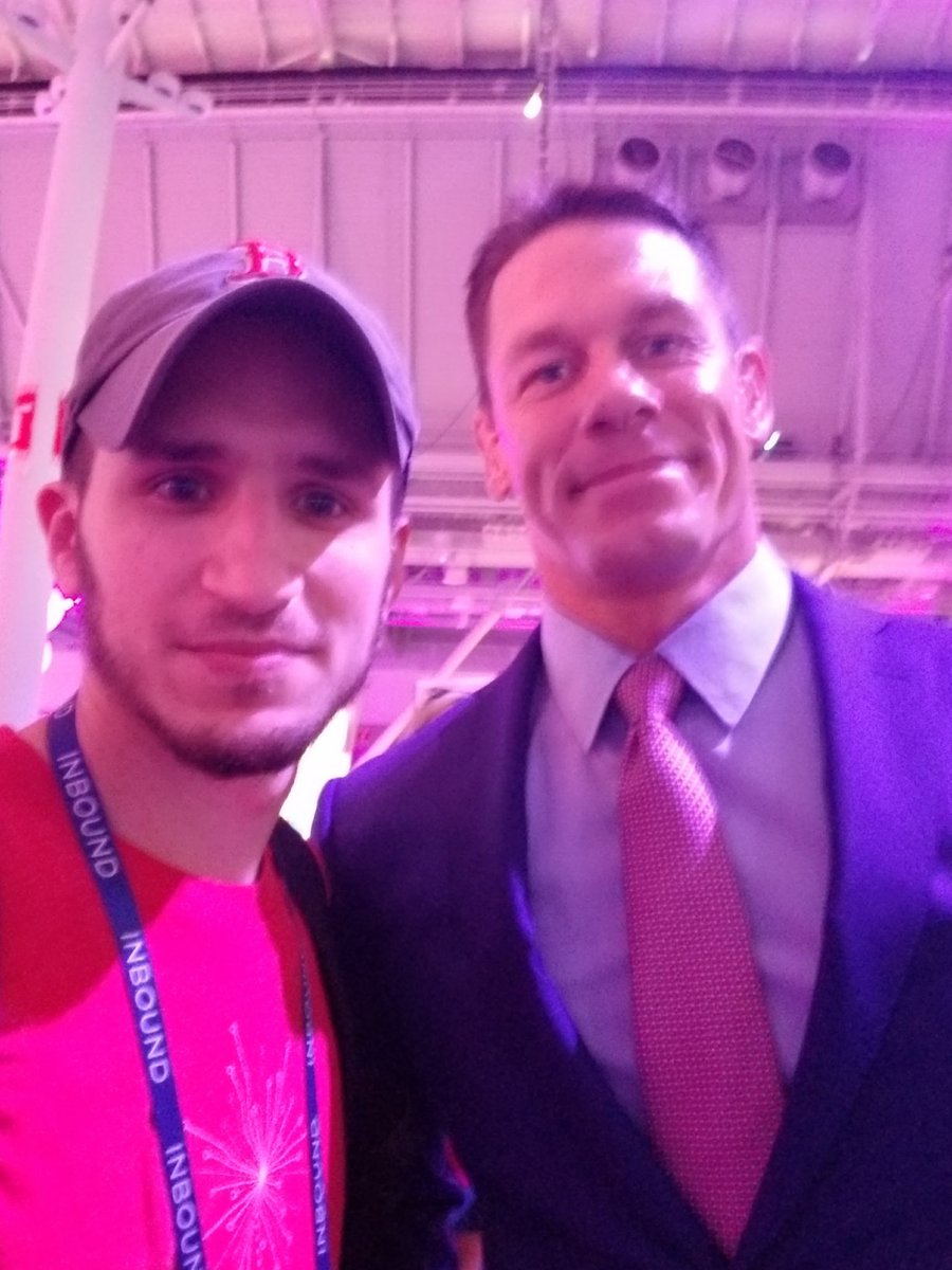 JacobAlman's tweet image. Happy birthday @JohnCena thank you for stopping for this photo at Inbound Boston years ago