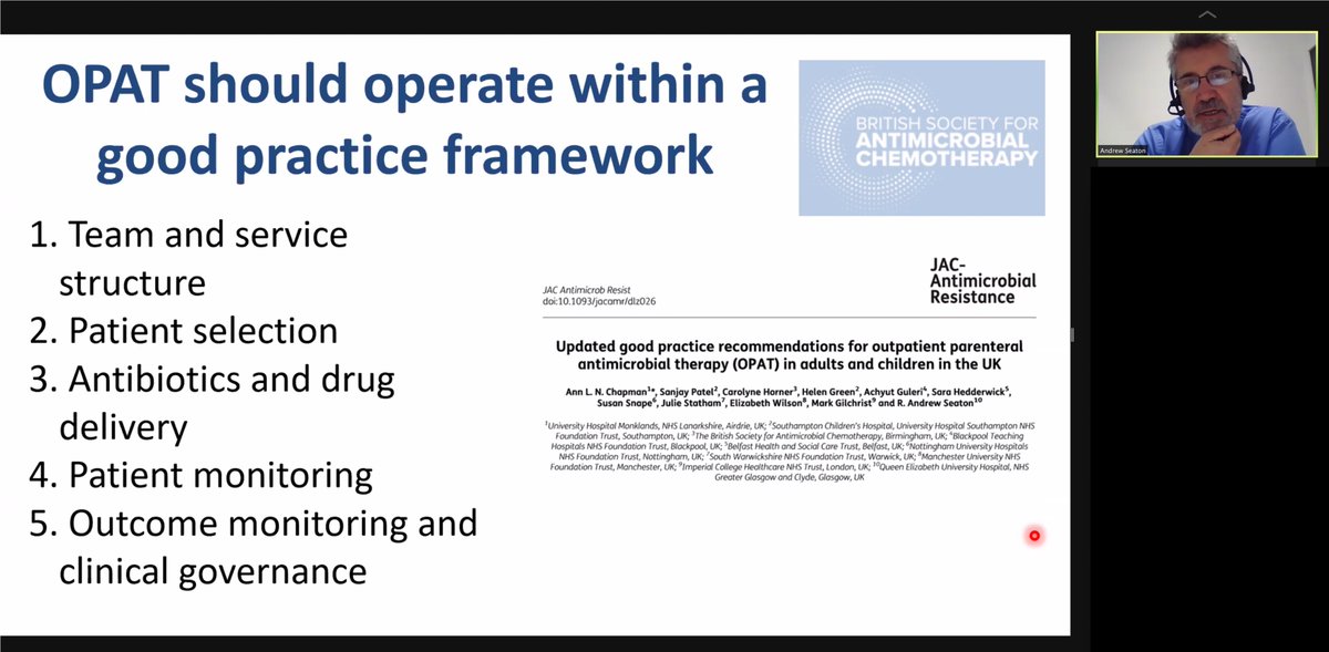 Marc Mendelson (@southafricanasp) on Twitter photo Fantastic talk by <a href="/raseaton66/">andrew seaton</a> on evolution of #OPAT in UK & transferable lessons to ๐ฟ๐ฆ Good governance framework is critical & herein lies the rub for #LMICs - how different does it need to look c/f resource-rich countries? <a href="/ISID_org/">International Society for Infectious Diseases</a> <a href="/reactgroup/">ReAct - Action on Antibiotic Resistance</a> <a href="/BSACandJAC/">BSAC</a> <a href="/CIDRAP_ASP/">CIDRAP-ASP</a> <a href="/CDDEP/">CDDEP</a> Fantastic talk by <a href="/raseaton66/">andrew seaton</a> on evolution of #OPAT in UK & transferable lessons to ๐ฟ๐ฆ Good governance framework is critical & herein lies the rub for #LMICs - how different does it need to look c/f resource-rich countries? <a href="/ISID_org/">International Society for Infectious Diseases</a> <a href="/reactgroup/">ReAct - Action on Antibiotic Resistance</a> <a href="/BSACandJAC/">BSAC</a> <a href="/CIDRAP_ASP/">CIDRAP-ASP</a> <a href="/CDDEP/">CDDEP</a>