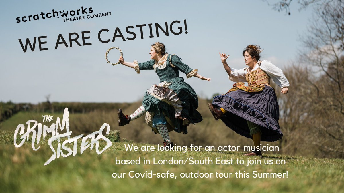 WE ARE #CASTING ! Calling ACTOR-MUSICIANS in London/South East for a Covid-safe, outdoor summer tour! 

Female/female-identifying/non-binary performers, with improv &amp; guitar skills. DEADLINE Sun 25 April: rb.gy/uyahxo

#outdoortheatre #actormusician #theatre #audition