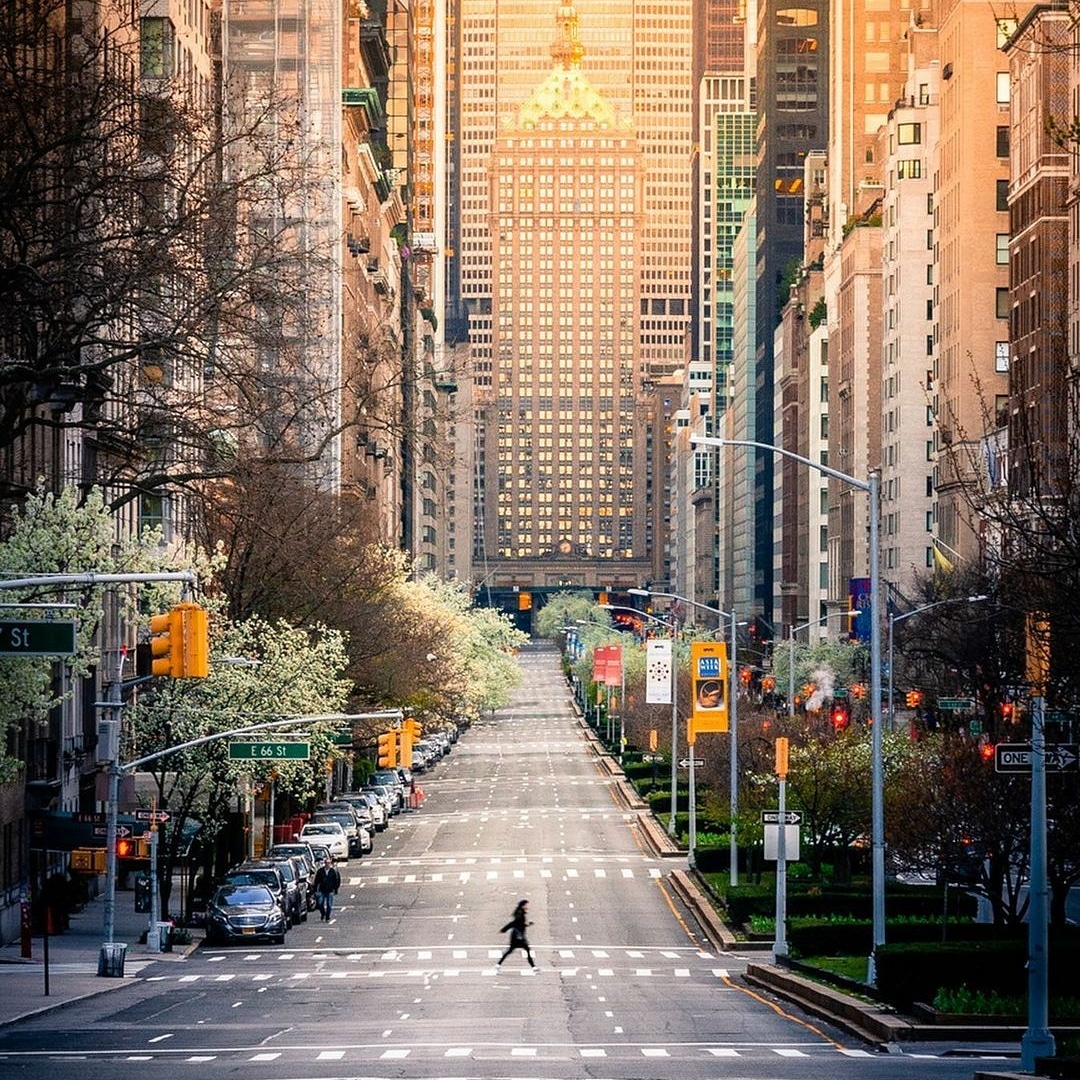 Piano_Joe's tweet photo. Am empty #parkavenue with a view of the #helmsleybuilding https://t.co/WIcibLXbub