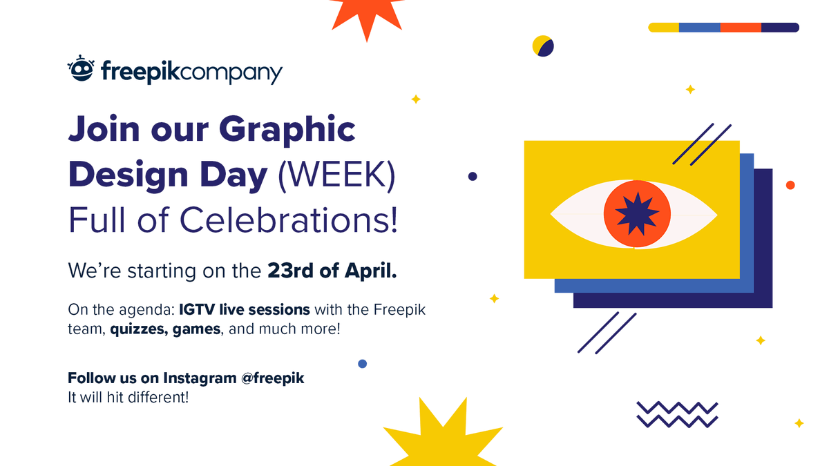 flaticon's tweet photo. Join us on Instagram to celebrate Graphic Design Day! 🎉 👇 

https://t.co/nOePd4q5AL https://t.co/vPs7N6GuWQ