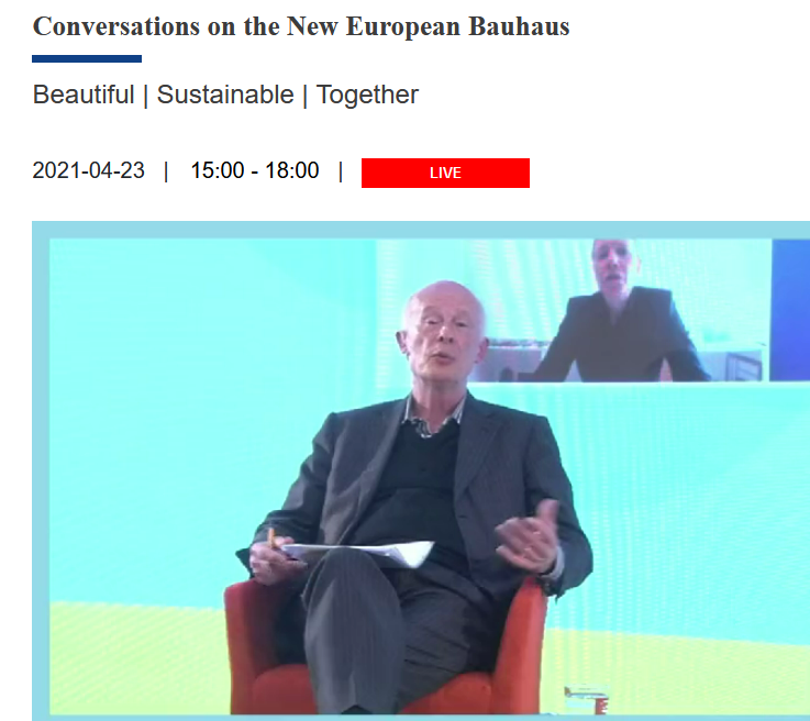 Reasoning about the #NewEuropeanBauhaus with #JohnSchellnhuber (@Bauhaus_Erde) at #EC: “We should not destroy nature, before we have understood it – systems thinking is important”. Thousands of people across the world follow the conference. People want #sustainability!