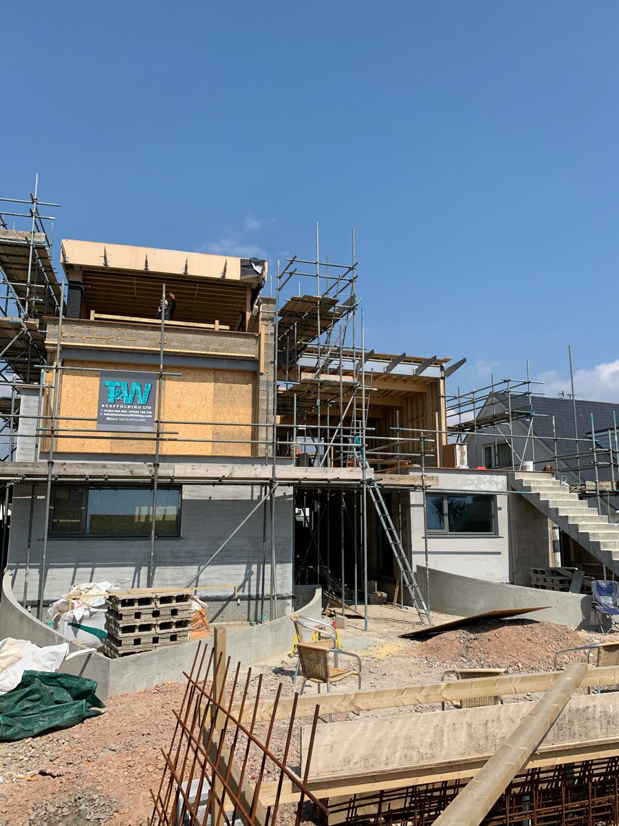 a sunny April update from the #sussexdunehouse with windows starting to appear