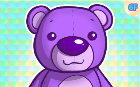 Tezzy_Bears's tweet photo. Good morning! Happy #FoilFriday! ✨🧸✨

Purple Pablo has his very own shiny foil card today!

Collect this purple pal on @kalamint_io here:
>> https://t.co/kv7VlxhGog <<

#TezzyBears #CleanNFT #Tezos $XTZ #NFT #CleanCrypto #CryptoArt https://t.co/fecR66vDbl