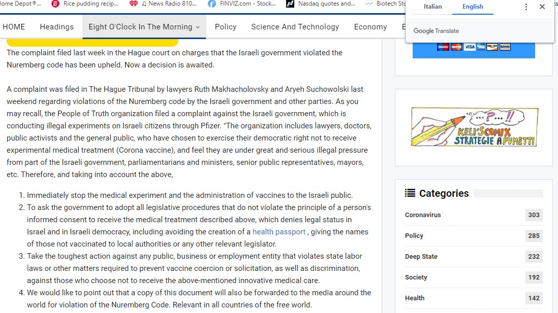 85/: Crash & Burn:"The court in The Hague accepted the complaint for violating the Nuremberg Code [...]. The complaint filed [...] in the Hague tribunal for violating the Israeli government's Nuremberg Code has been accepted. Now waiting for a decision." http://bit.ly/3rUJrHm 