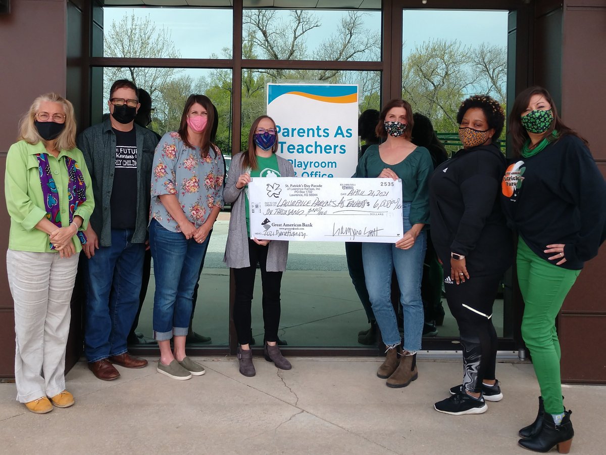 LawrenceStPats's tweet photo. We are excited to share our 2021 Parade beneficiaries!  This year, we raised $48,000 and donated $6000 to 8 local children's charities, including @LawrenceParents!  Remember to keep watching our Facebook page for our 2022 plans, which are already in the works! https://t.co/WpcvkzQiFL