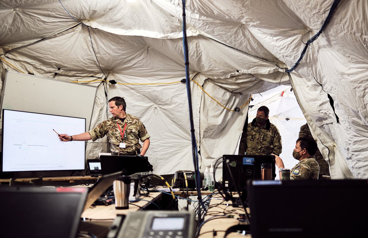 UKdefUS's tweet image. Ex Warfighter is a great example of multinational interoperability; both the exercise itself &amp;amp; the circumstances in which it was carried out, during a global pandemic. 

Through careful strategy, we ensure readiness to meet new challenges while protecting our nation &amp;amp; its allies.