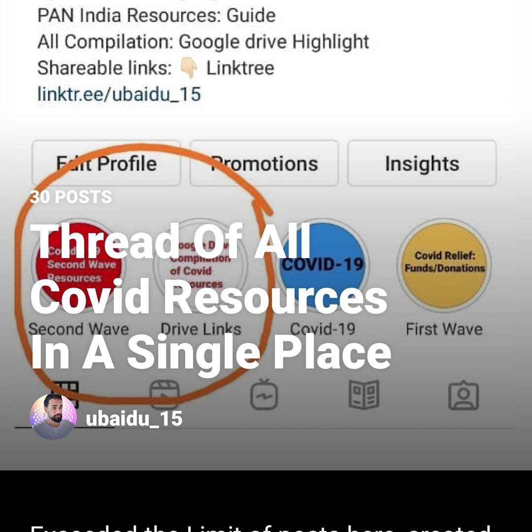  @UbaidU on Instagram has two comprehensive guides with pan-india  #COVID19India support links. Linking both below.  https://www.instagram.com/ubaidu_15/guide/thread-of-all-covid-resources-in-a-single-place/17874319271291481/?igshid=lx579poa1xas