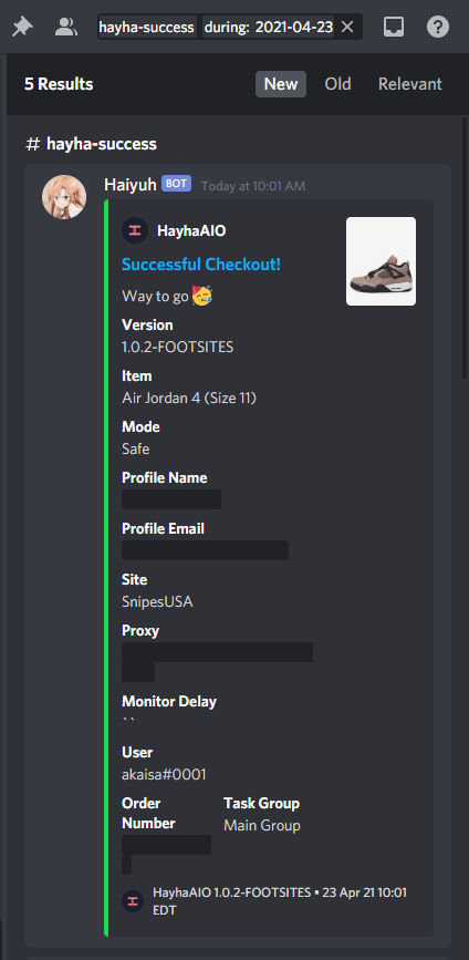 Thanks for the 5 Taupe Hazes this morning :) 

🤖: <a href="/HayhaBots/">Hayha Bots</a> 
⚡️: <a href="/LEMONPROXY2020/">LEMONPROXY</a> 
👨‍🍳: <a href="/AMNotify/">AMNotify</a> <a href="/paradoxnotify/">Paradox AI</a> <a href="/NotifySquared/">N2</a> <a href="/SteadySuccess/">Steady Soles</a> <a href="/8ROWSER/">8ROWSER</a> 

S/O: <a href="/CookDojo/">Cook Dojo</a>