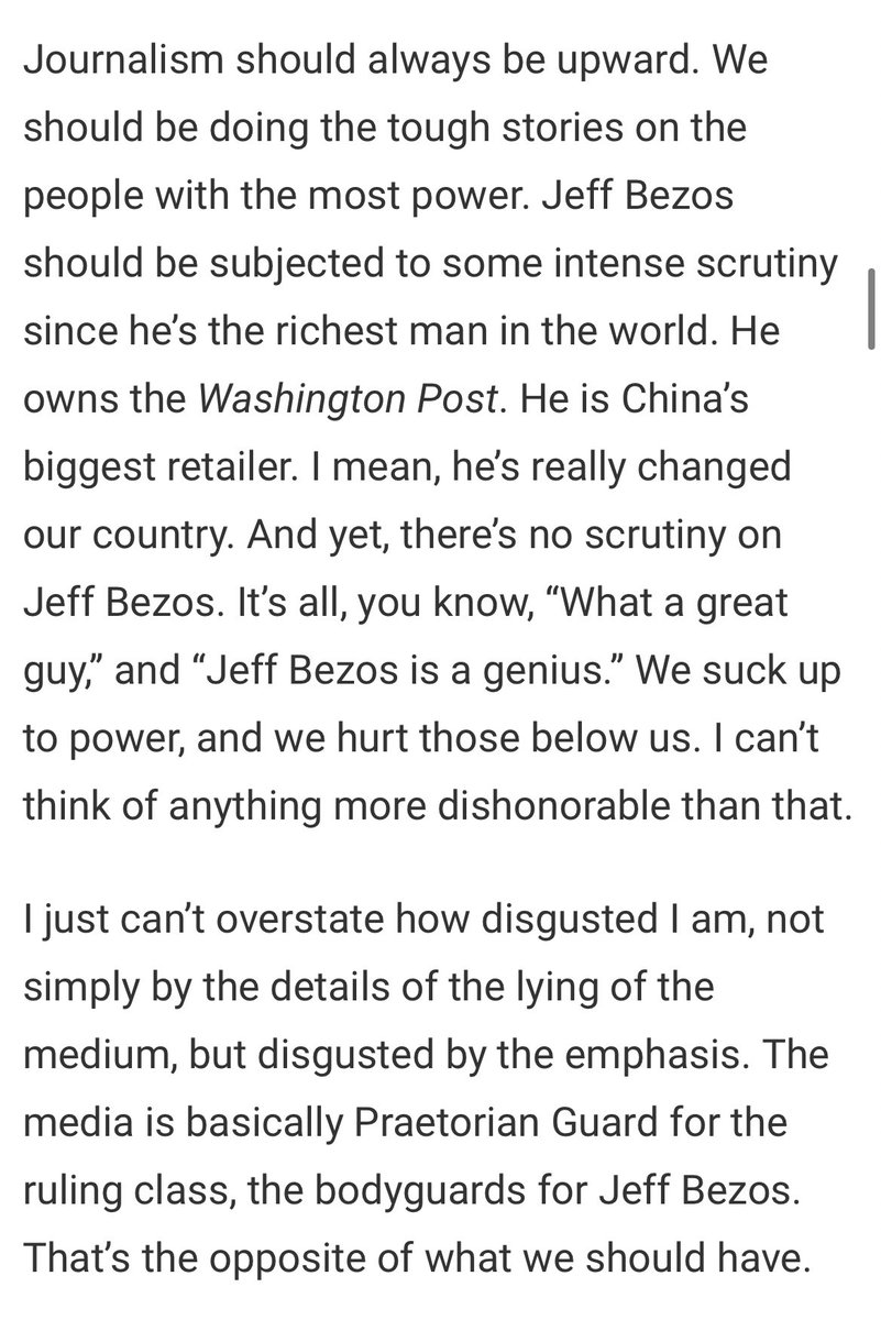 "I really hate them."As you read this interview with Tucker Carlson, about how much he hates "the media," remember that he works for a major media company that employs hundreds of journalists.  https://www.outkick.com/tucker-carlson-fox-news/