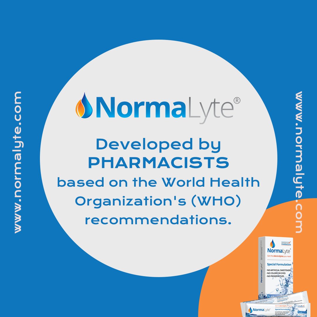 NormaLyte is developed by pharmacists &amp; it is based on the World Health Organization's (WHO) recommendations.

For more info, visit Normalyte.com