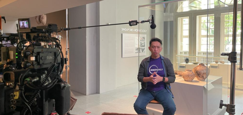 iMMERSiVELYVR's tweet photo. Always happy and ready to lend my voice (and self) to share and talk all about the integration of #AR #VR #ImmersiveTechnology with #Culture &amp; #Heritage! Thank you @NHB @ACM! https://t.co/1cvrdMQXju