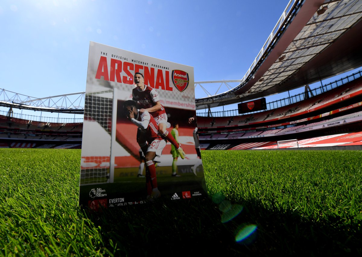 🚨 Today's #ARSEVE programme 🚨
 
𝙁𝙍𝙀𝙀 Digital version here: arsn.al/M98DM95
 
📕Collectible print version here: arsn.al/WcPzgo3 & at The Armoury
 
🔴⚪️ Featuring @Aubameyang7 @m8arteta @Bernd_Leno @ElNennY & @THETaylorForan